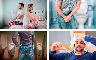 A variety of symptoms of Prostatitis in men
