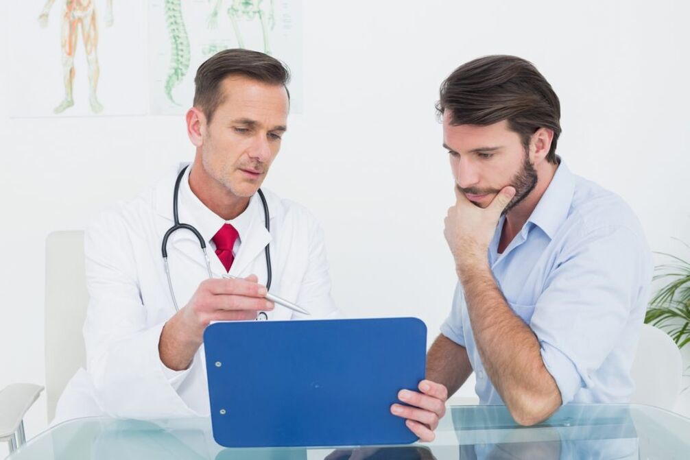 Consultation with a doctor for prostatitis