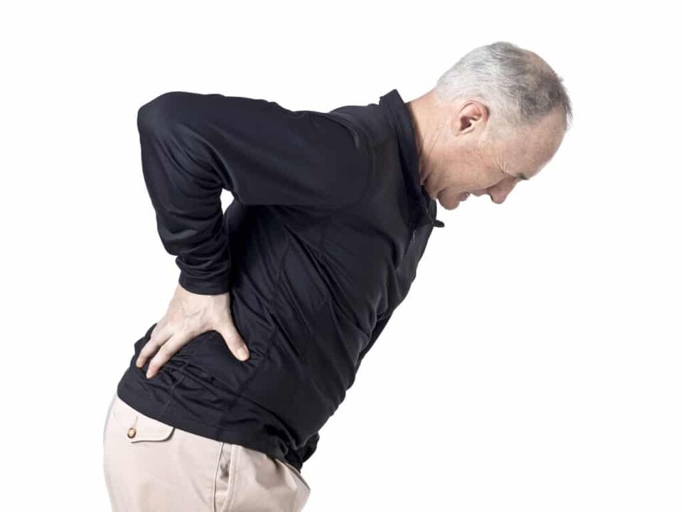 Back pain with prostatitis